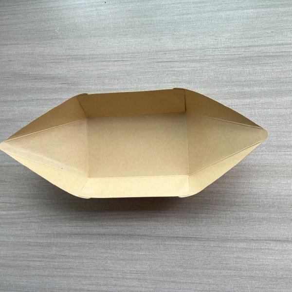 0.33mm Thickness Brown/White Kraft Paper Disposable Sushi Container Food Packaging Box