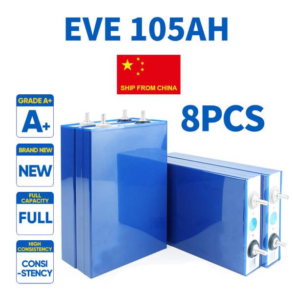 8pcs 3.2V 105AH LiFePo4 Battery The Perfect Solution for Ukraine's Energy Needs