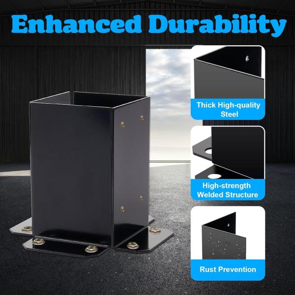 ISO9001 Rohs CE 16949 Коннекторы для железнодорожных поддонов с черной палубой для деревянной опоры перголы