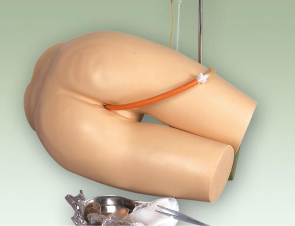 Lifesize Nursing Manikin and dissassembled enema and defecation auxiliary simulator