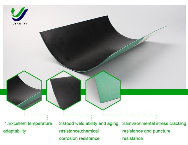 Green Geomembranes for Long-Lasting Protection Temperature -70C-70C Thickness 0.3mm-3.0mm