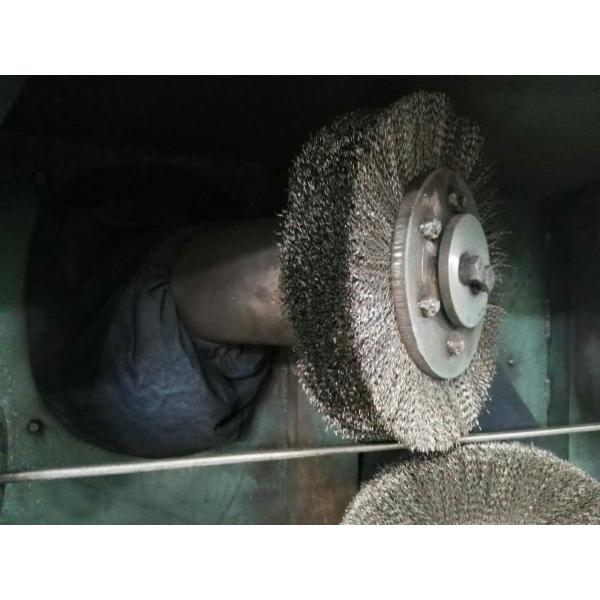 1440rpm 4KW Steel Brush Wire Descaling Machine With Ø5.5mm - Ø20mm Inlet Diameter