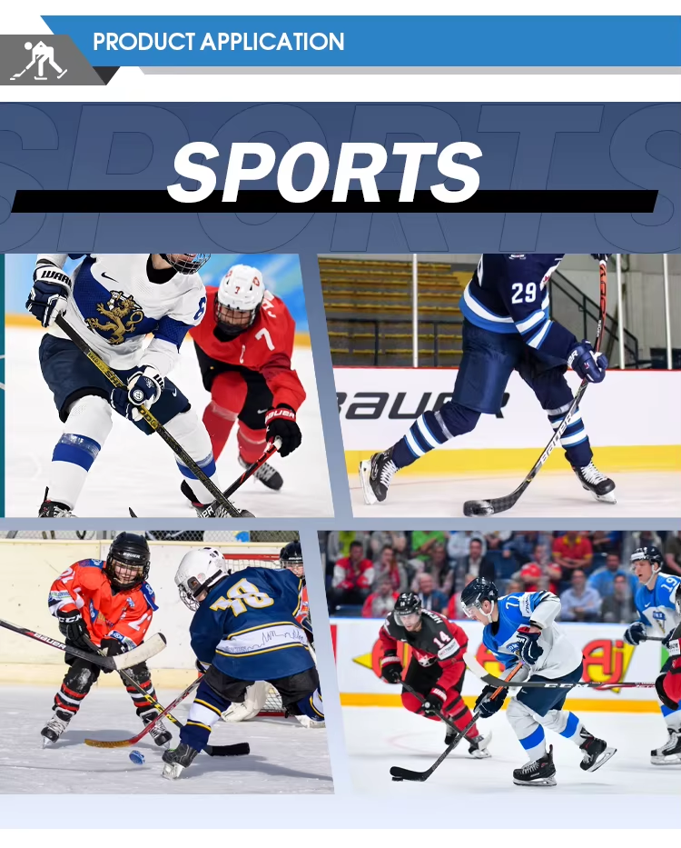 Carbon Fiber Ice Hockey Stick with Low Kick Point for Competition Standards