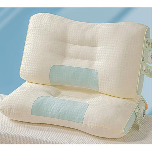 Sleep Massage Pillow with Skin-Friendly Knitted Fabric and Cervical Spine Protection