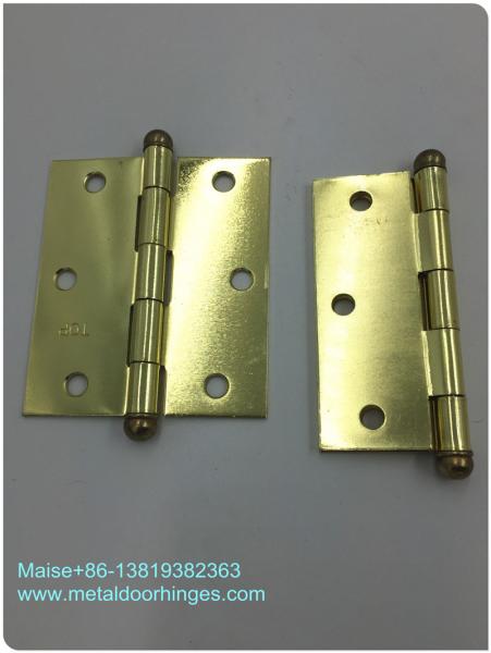 Dobradiças de bronze da ponta da bola do metal de aço do ferro 4” projeto fácil da fantasia da instalação X3.5