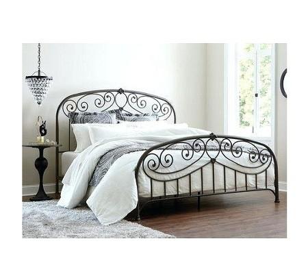 Modern Galvanized Queen Size Metal Bed Durable Heavy Duty Reinforce Frame
