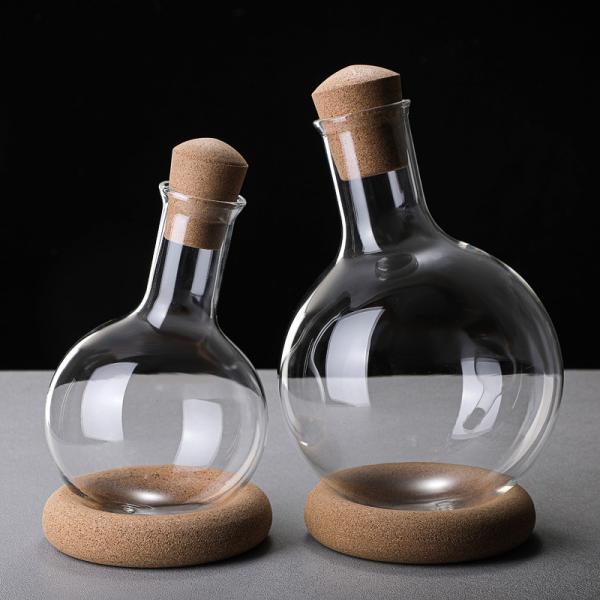 Effortless Decanting Luxury Hand-Blown Borosilicate Glass Wine Dispenser for Red Wine