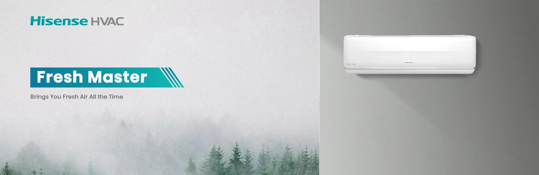 Hisense 12000 BTU Aire acondicionado montado en la pared con purificación de aire