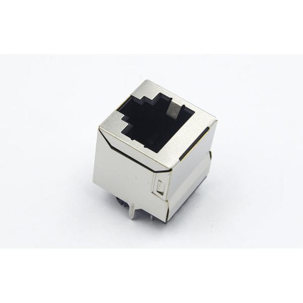 Cat5e Tab Up RJ45 Single Port / Rj45 Network Jack 10 Pins Contacts with Shield