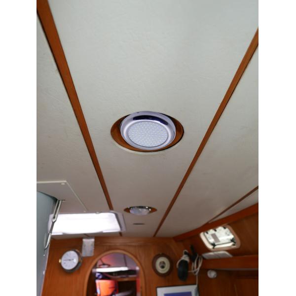 12V White Round Roof Fishing Boat Ceiling Interior Dome Lights