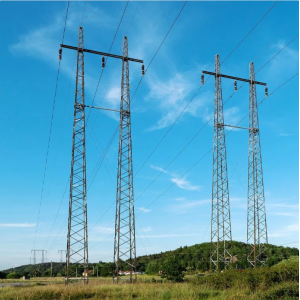 Suspension Transmission Line Tower Durable Electrical Power Tower