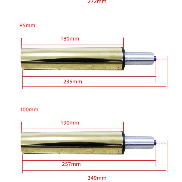 Золото покрытое регулируемый офисный стул Газовая весна 50 мм Диа высококачественный газовый стержень для стула