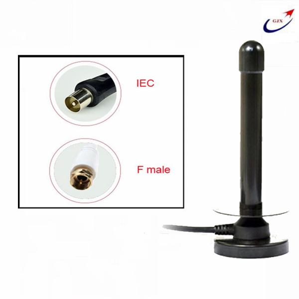 Indoor Fringe Directional Black ABS TV Antenna VHF-Hi HDTV 174-230MHz 860Mhz