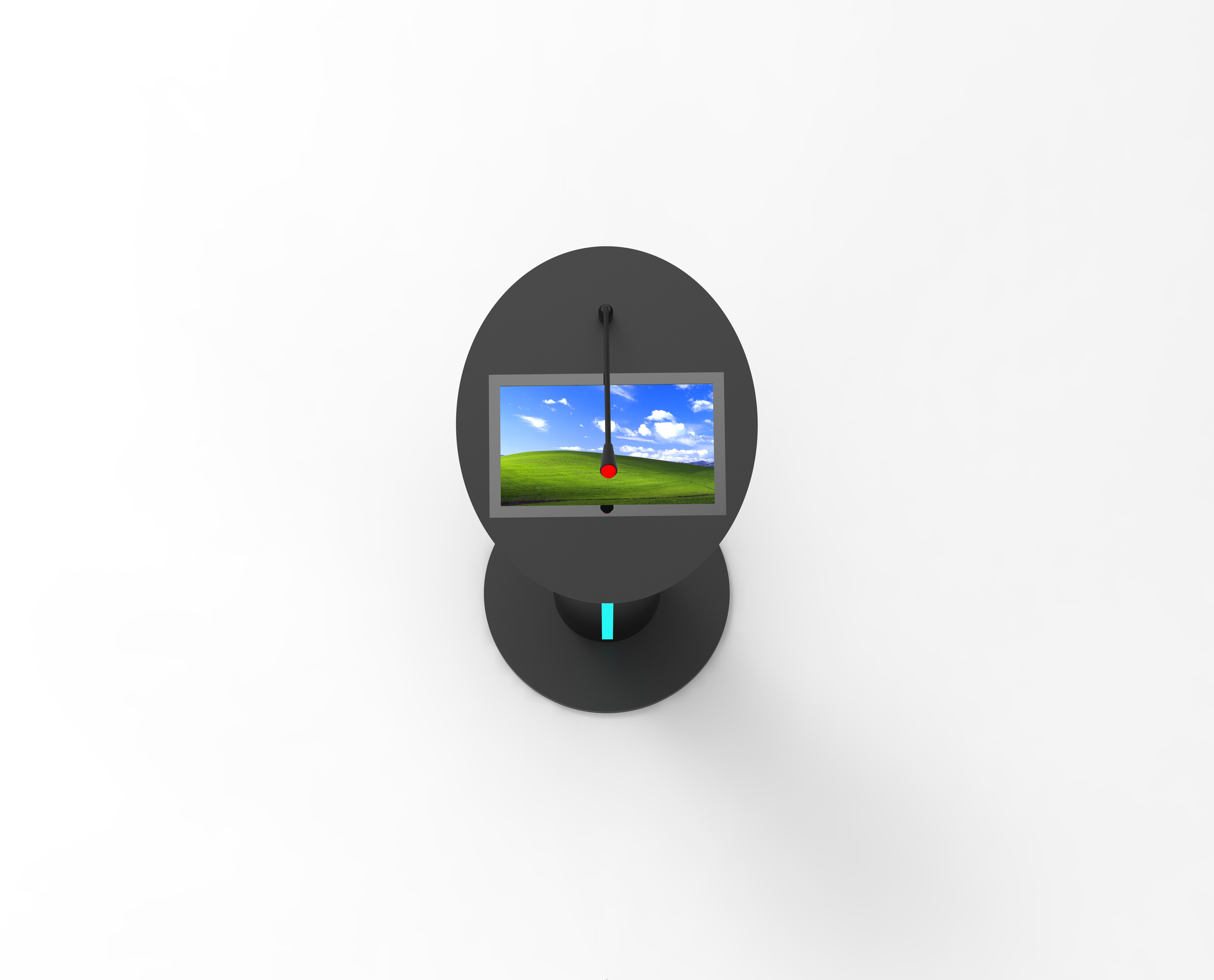 Мультимедийный цифровой подиум 13,3-дюймовый pcap touch lcd экрана громкоговоритель усилитель и беспроводный микрофон для встреч