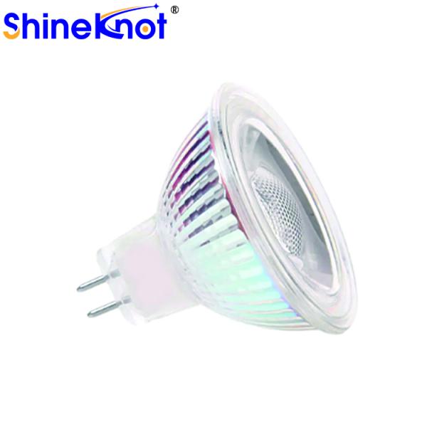 Glass Material Dimmable 5W Mr16 Led Bulb Ac220V High Lumen Efficiency Led Spotlight