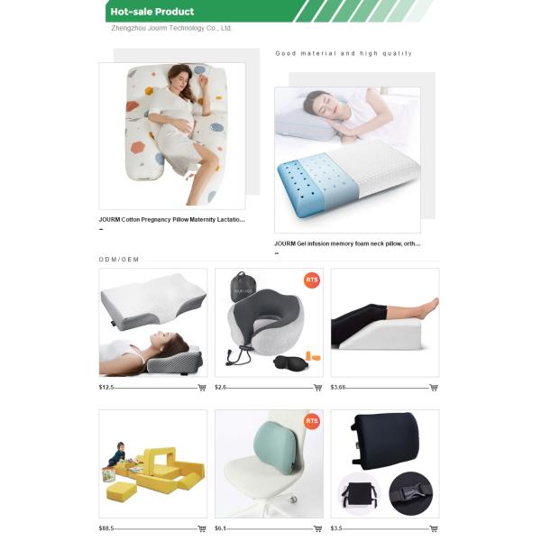 Super Comfort Hypoallergenic Memory Foam Square Neck Massager Pillow with Custom Logo