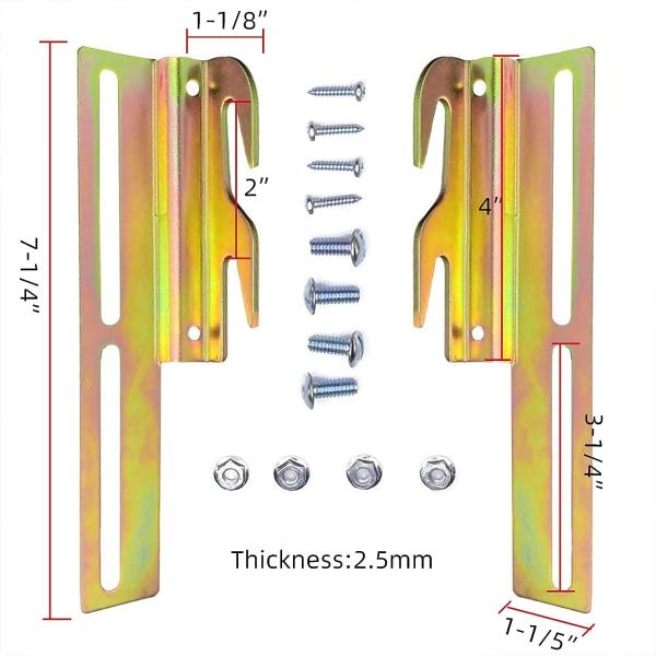 Transform Your Bed with Hook-On Bed Rail Headboard Bracket ISO9001 Rohs CE Certified