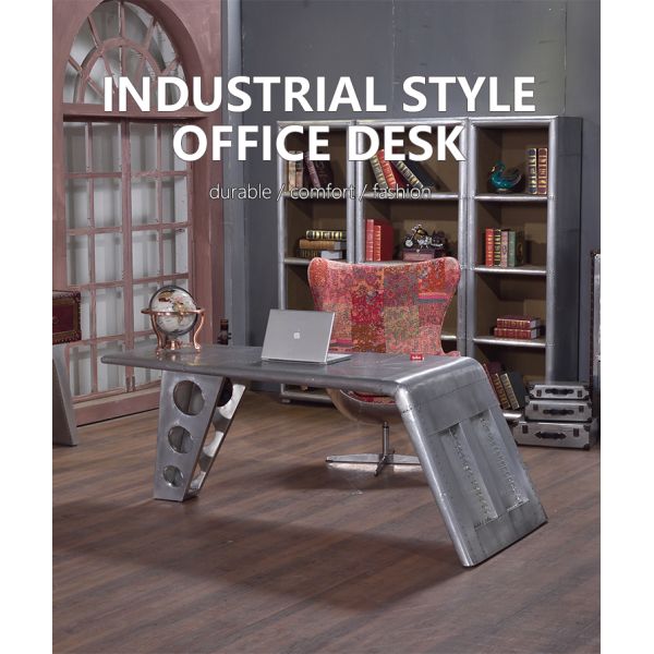 Nidea #8309 Luxury Industrial Aluminum Desk Set with Unique Design for Home and Office Use