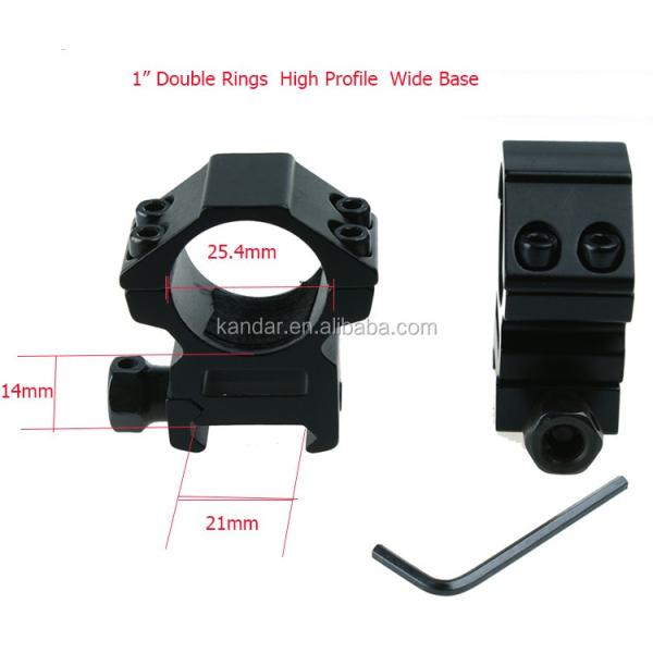 Aluminium Alloy One Piece Offset Low Profile Ring 25.4mm Scope Mount L2303 for Optic Sight 1 Inch Ring