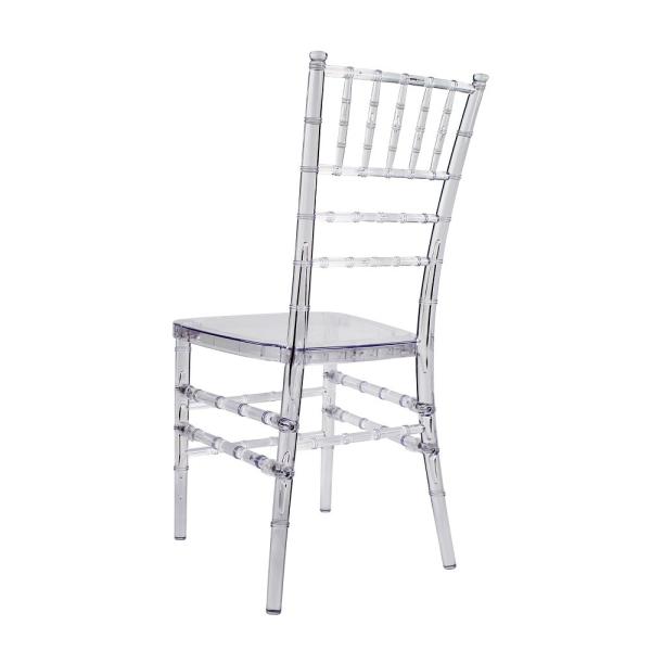 Plastic Acrylic Clear Resin Tiffany Chiavari Dining Chair For Wedding