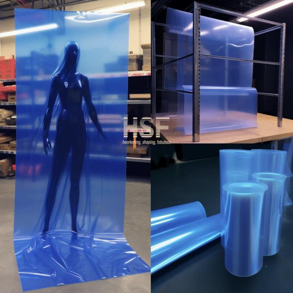 20uM Светло-синяя прозрачная пленка для освобождения из ПЭТ с силиконовым покрытием