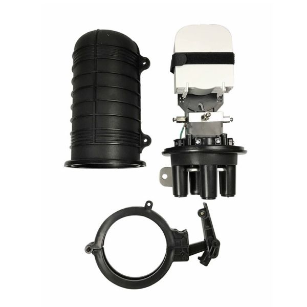 48 Cores 1 In 3 Out IP65 Waterproof Cap-Type Vertical Heat-Shrink Fiber Optic Closure