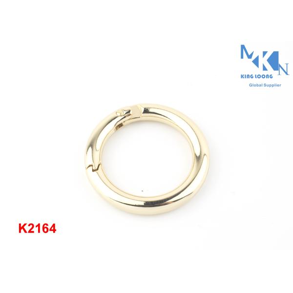 Pattern Design Metal O Rings Hardware , Professional Purse Making Hardware