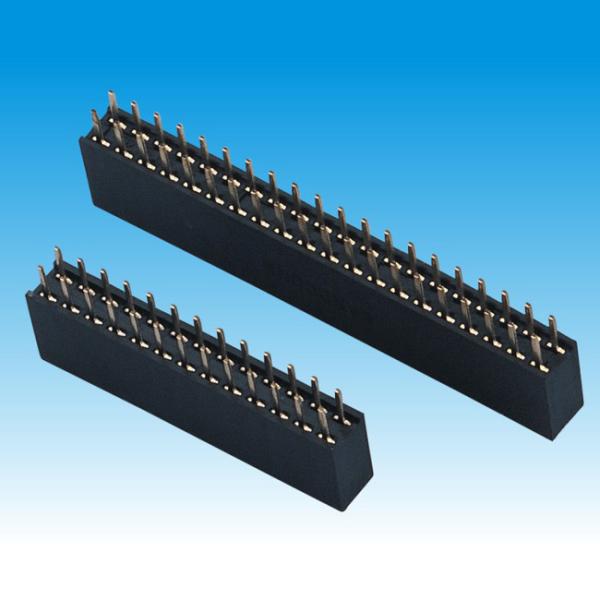 Single Row Female Header Connector , H 8.5 Straight 2.54 Mm Pitch Header