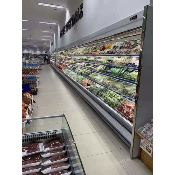 Магазин плода отсутствие охладителя дисплея Мултидек стиля Фрост открытого с 4 слоями