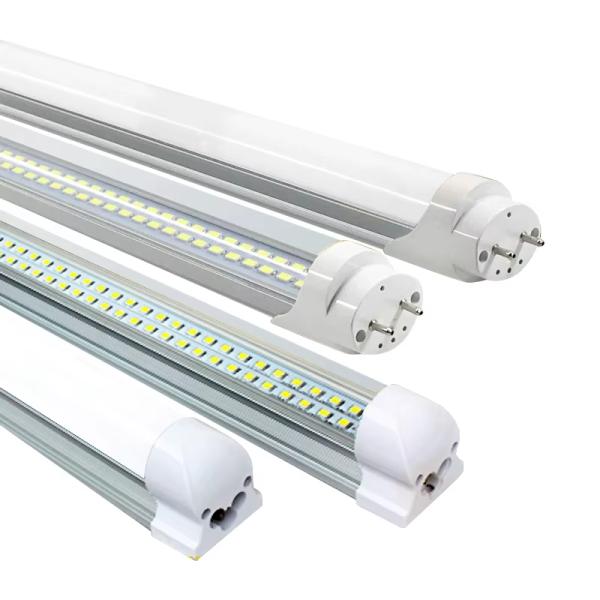 Residential 4ft T8 LED Tube Light Fixture Brightest Double LED for Office Warehouse