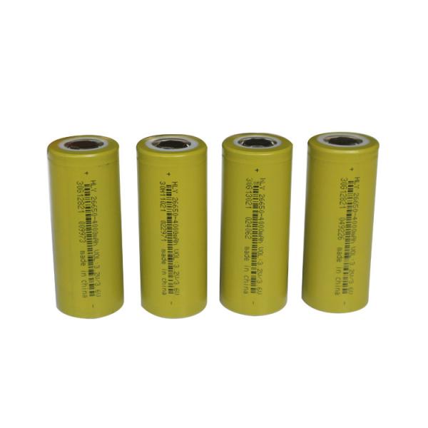 3.2 Volt Rechargeable Li Ion Cylindrical Battery Cells 2000 Times 26650