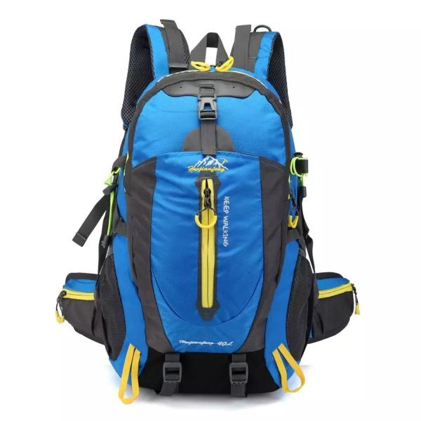 Black Waterproof Hiking Backpack 30-40L Camping Waterproof Cycle Backpacks