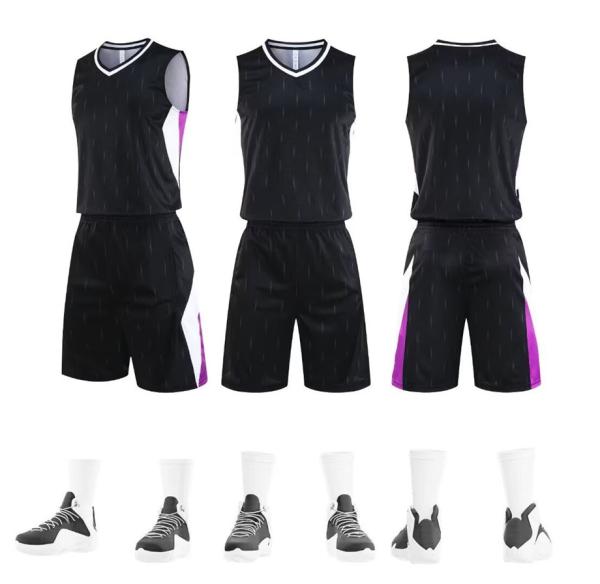 Calçado de basquetebol Campo de treino de basquetebol ao ar livre Veste respirável absorvente de suor