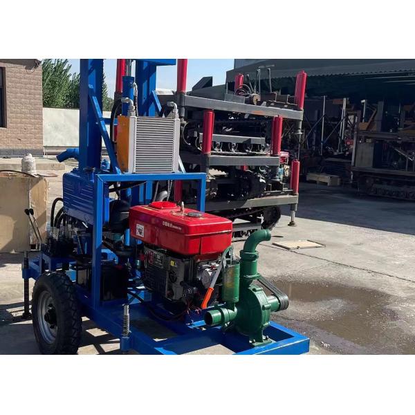 Portable Water Well Drilling Rig for 150m Drilling Depth and 50mm Drill Pipe Diameter