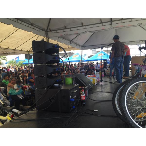 Plastic Active Line Array Speaker System 8 Inch Powered Speakers