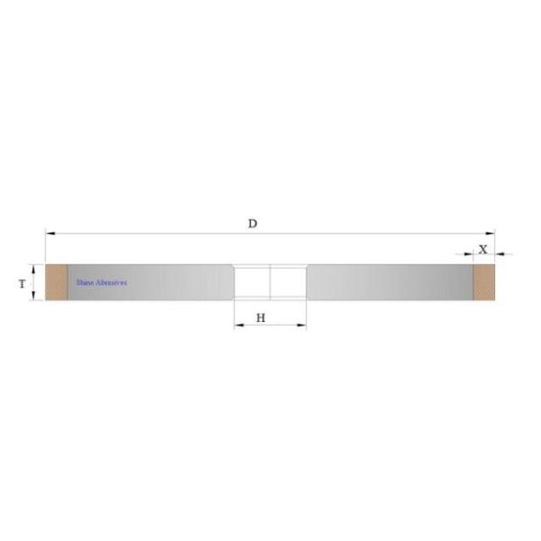 30/40 толщин абразивного диска 15mm диаманта песчинки 1A1 для абразивов