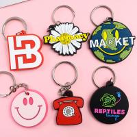 Clavedero de PVC suave 2D 3D Logotipo personalizado Anillos de llaves promocionales de anime de caucho