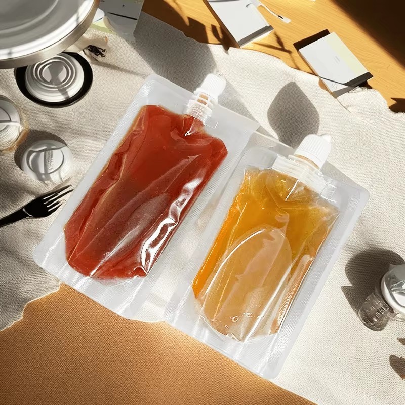 Spout Pouch With Cap – Aluminum Foil Laminated Stand-Up Pouch For Beverage Packaging Bag