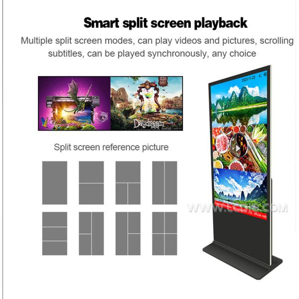 55 дюймовый 4K сенсорный экран Киоск Внутренний интерактивный образовательный тотем для кампуса