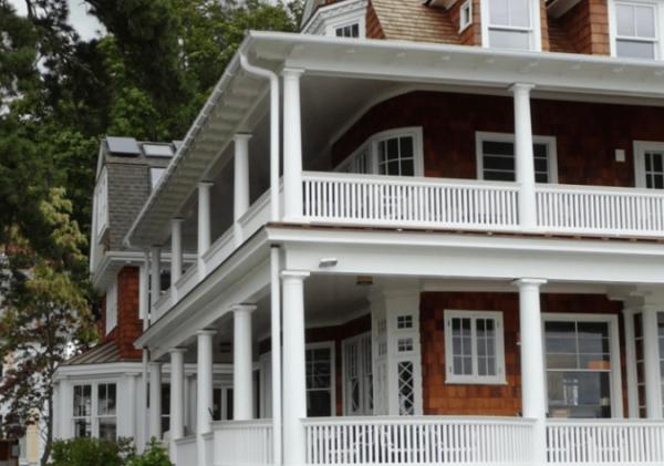 Popular White FRP Balustrade Fiberglass Balcony Railings For Home Hotel