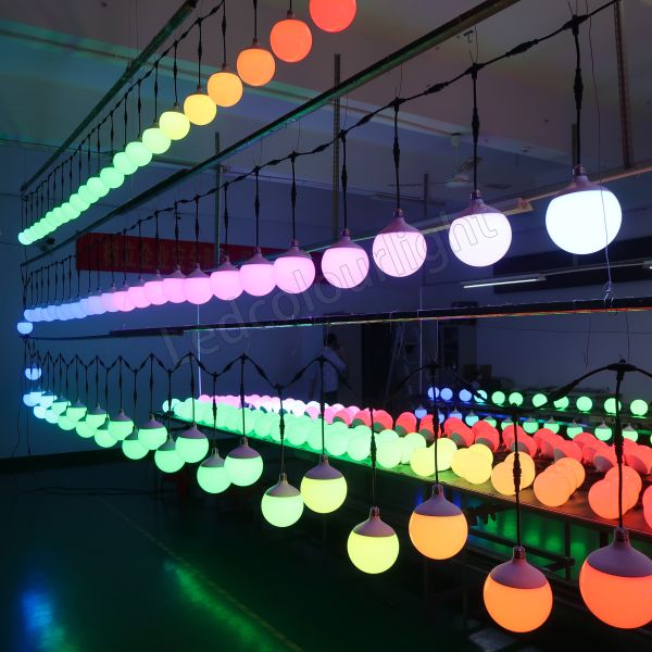 150mm DMX RGB Pixel Bulb Light Stage Nightclub Ceiling Hanging Pixel Light Bulb