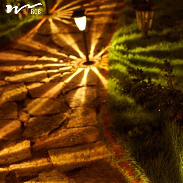 Matériau ABS imperméable à l'eau Lampes solaires pour jardinage et ambiance domestique