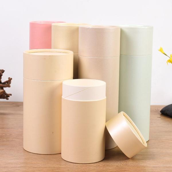 Cute Fancy Art Paper Cans Packaging Corrugated Cylinder Paper Tube Packaging Box