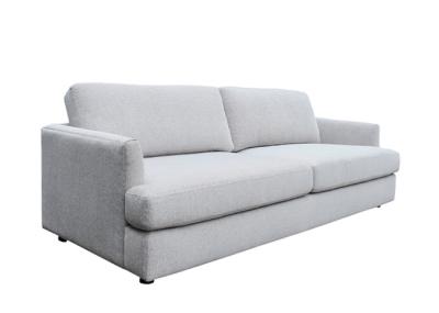 Foam Seats Grey 3 Seater Sofa Fiber Back Cushions Three Seater Grey Couch