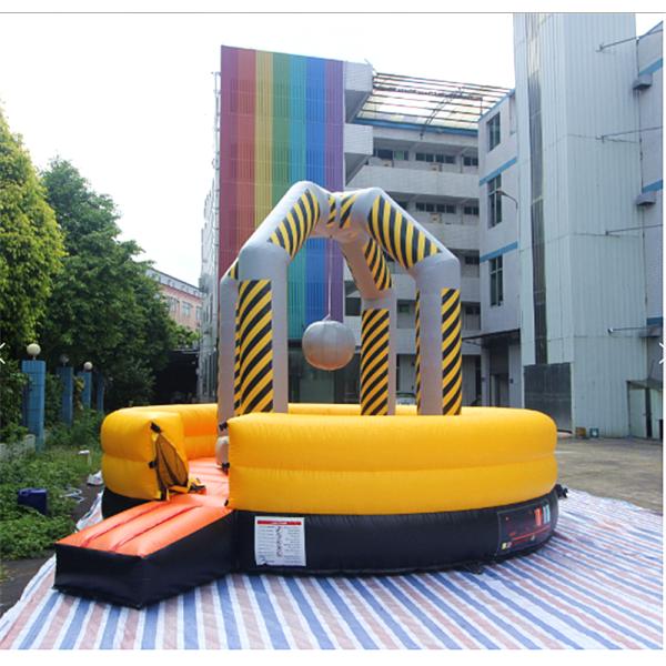 Lyons Toys 10M Yellow PVC Carnival Games Interactive Inflatable meltdown Adult Game wipeout course for adults