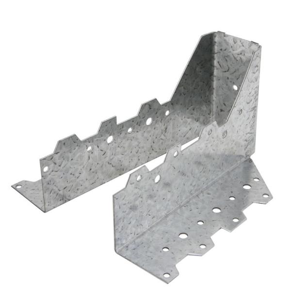 Suporte de vigas metálicas de parede galvanizadas a quente padrão para materiais de madeira personalizados