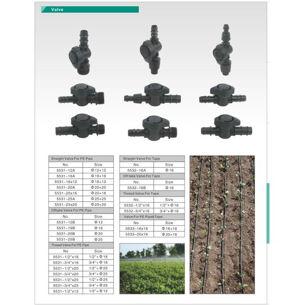 Customizable Mini Plastic Valve for Irrigation Adjustable Agricultural Product