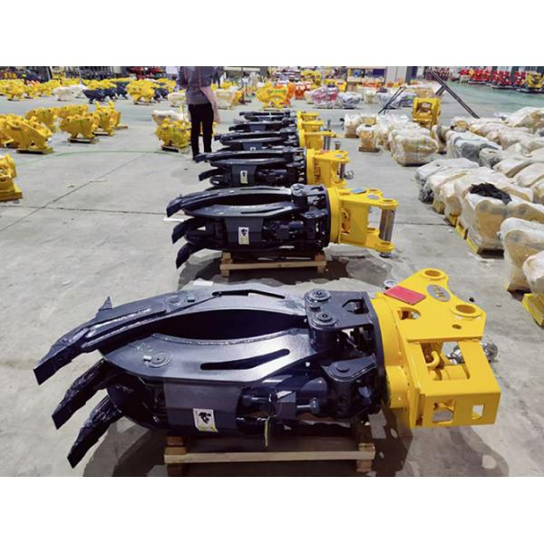manufacture price 5 ton finger log heavy finger hydraulic grapple saw slasher attachment rotating