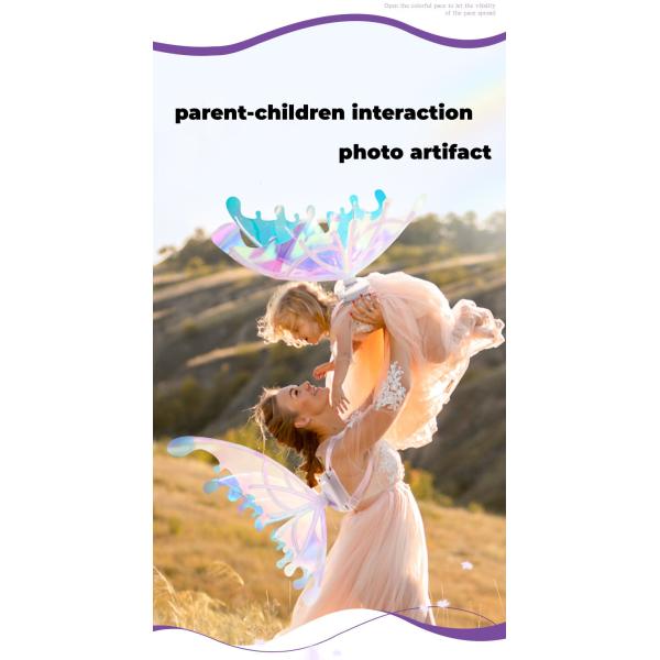 Электрическая бабочка феи подгоняет свет подарков зарева и движения