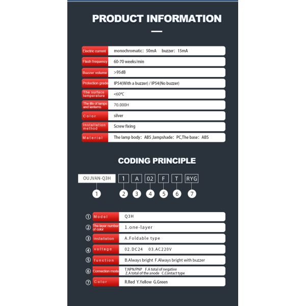 Lampe d'avertissement à LED stable pour machine-outil, pour une lueur verte et une protection anticorrosion